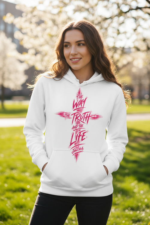 The Way The Truth The Life hoodie lifestyle photo