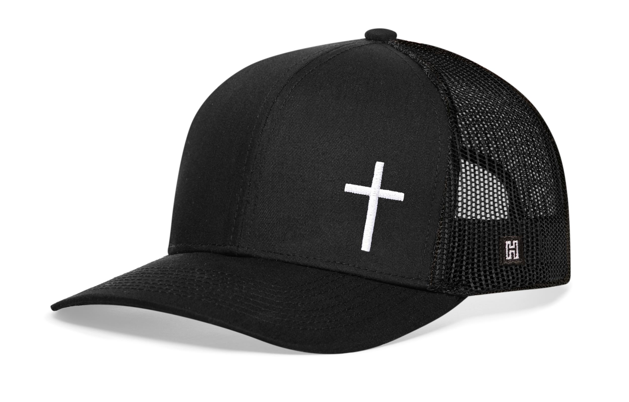 Side Cross Trucker Hat  |  Christian Snapback